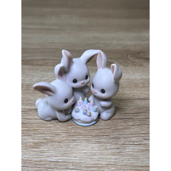 Precious Moments 1994 "Another Year And More Grey Hares" - 128686 W/ Box - Picture 1 of 5